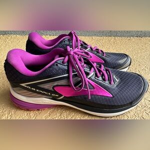 Brooks Ravenna 8 Navy Blue Purple Running Shoes 1202381B454 Size 8.5 Excellent
